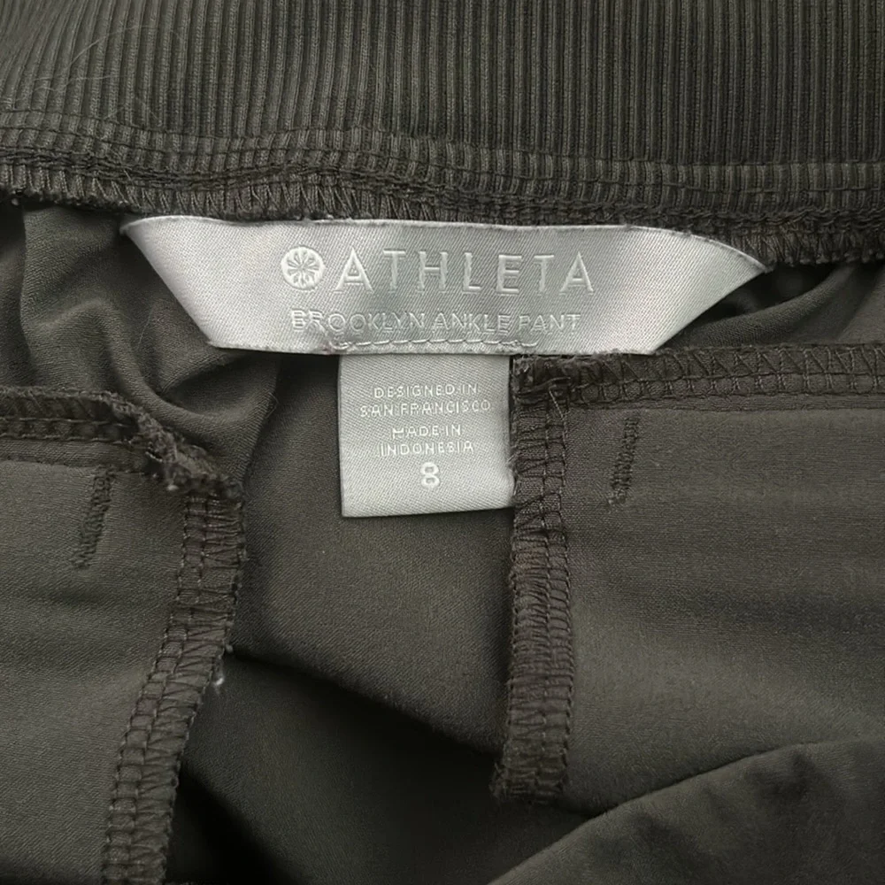 Athleta Brooklyn ankle pants moss size 8 - Picture 6 of 7